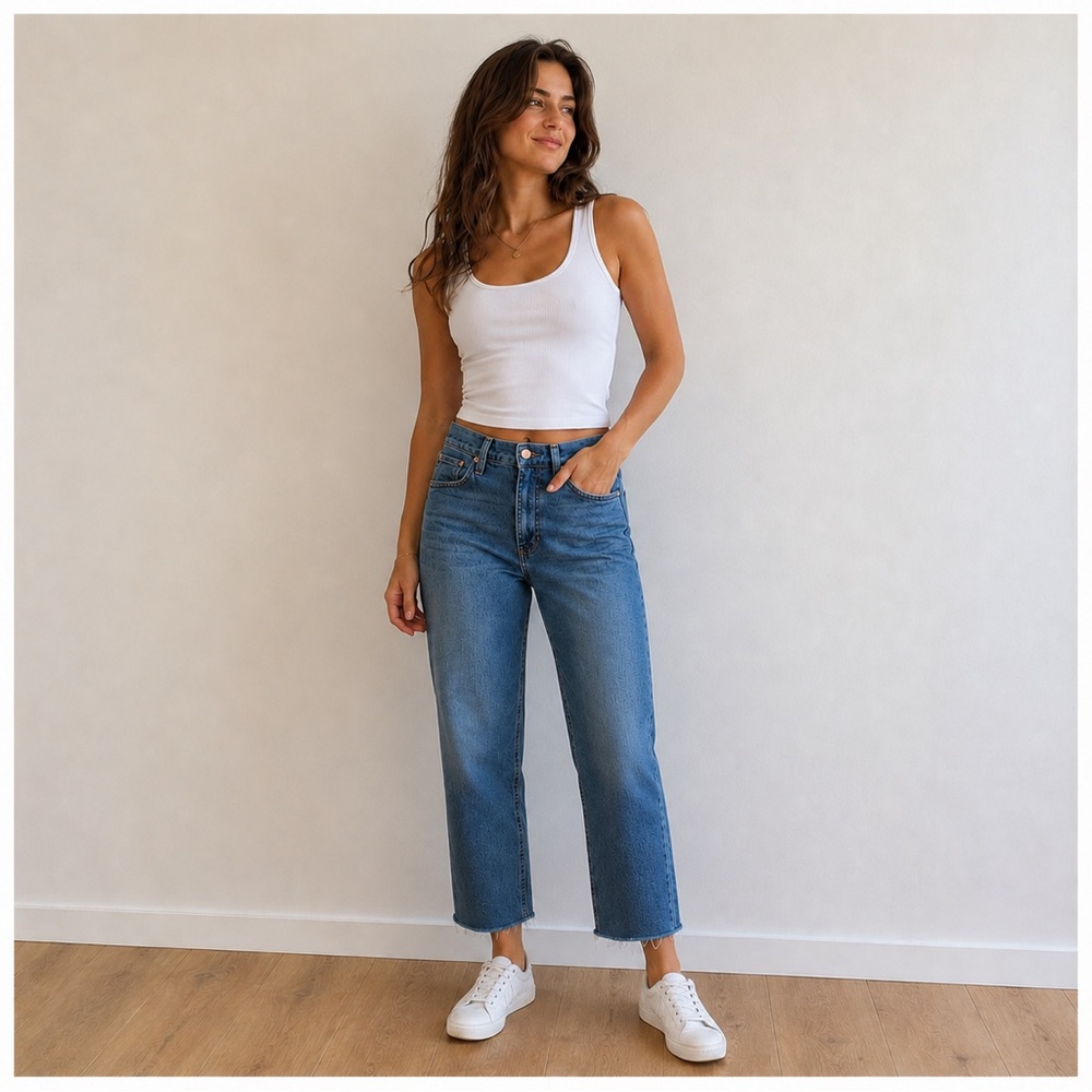 Dear John Jeans Womens 27 Cropped Denim